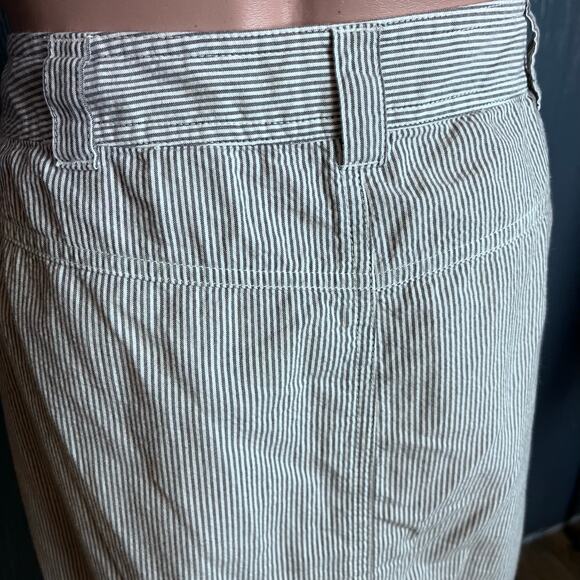 Talbots Woman Seersucker Skirt 12W Preppy Vacation Beachy Cruise Resort Summer - Picture 4 of 6